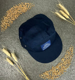 Five panel keps blå