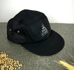 Five panel keps svart