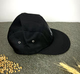 Five panel keps svart