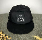 Five panel keps svart